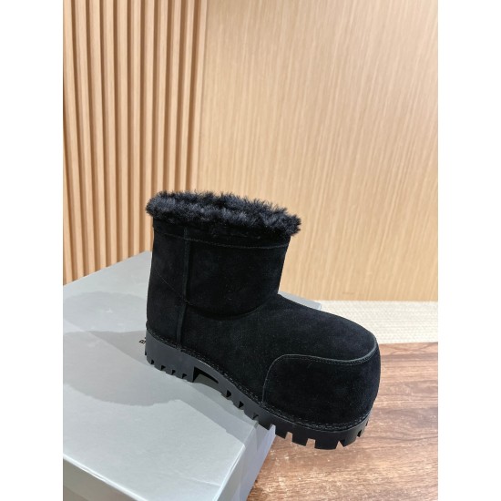 Balenciaga Alaska Fur Boots