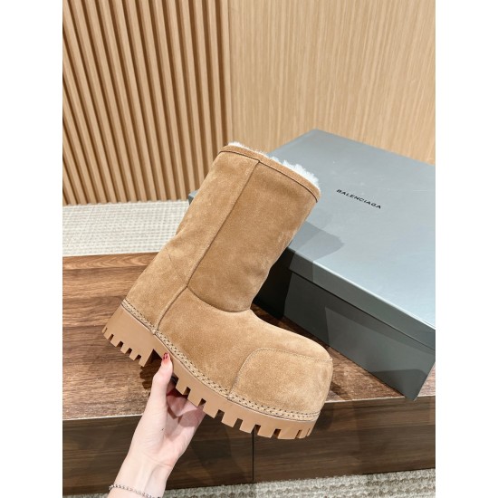 Balenciaga Alaska Fur Boots