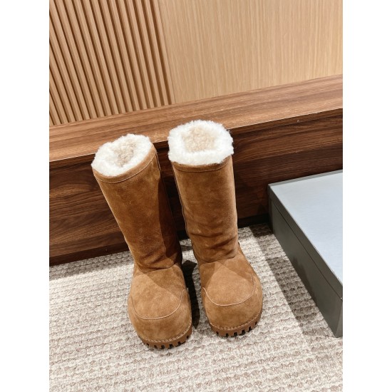 Balenciaga Alaska Fur Boots