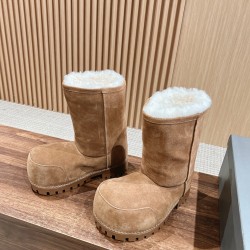 Balenciaga Alaska Fur Boots