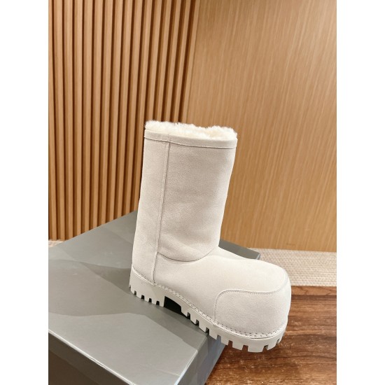 Balenciaga Alaska Fur Boots