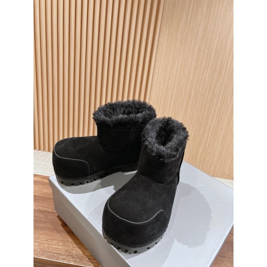 Balenciaga Alaska Fur Boots