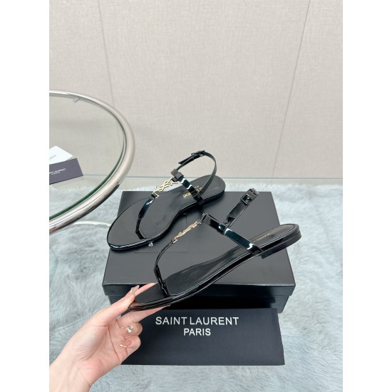 YSL Flat Sandals