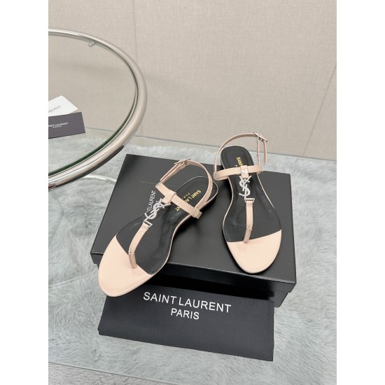 YSL Flat Sandals