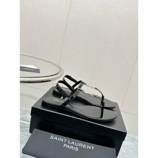 YSL Flat Sandals