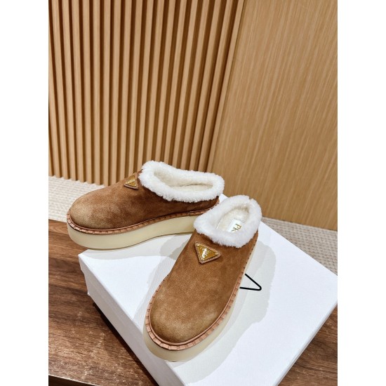 Prada Suede mules