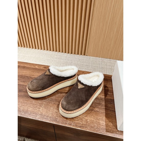 Prada Suede mules