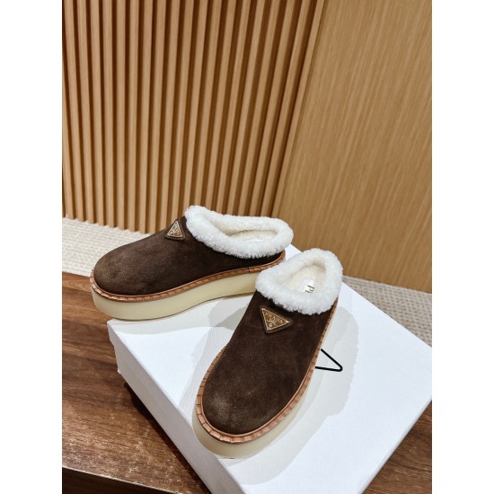 Prada Suede mules