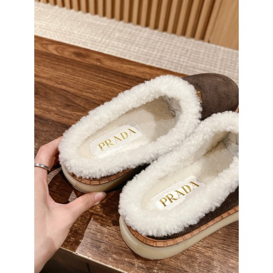 Prada Suede mules