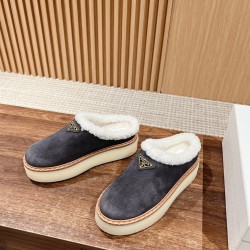 Prada Suede mules