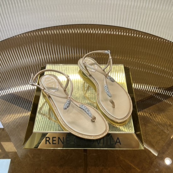 Rene caovilla Flats Sandals