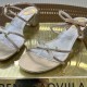 Rene caovilla Caterina Peach Slider Sandal With Crystals