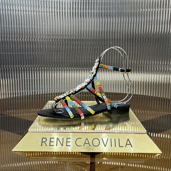 Rene caovilla Flats Sandals