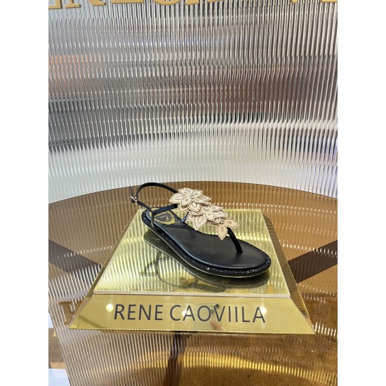 Rene caovilla Flats Sandals