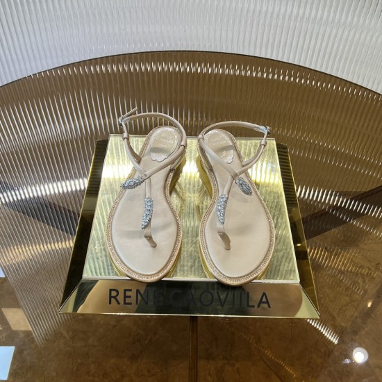 Rene caovilla Flats Sandals