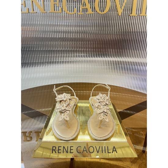 Rene caovilla Flats Sandals