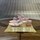 Rene caovilla Caterina Peach Slider Sandal With Crystals