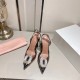 Amina Muaddi Begum Glass Crystal-embellished Pvc Slingback