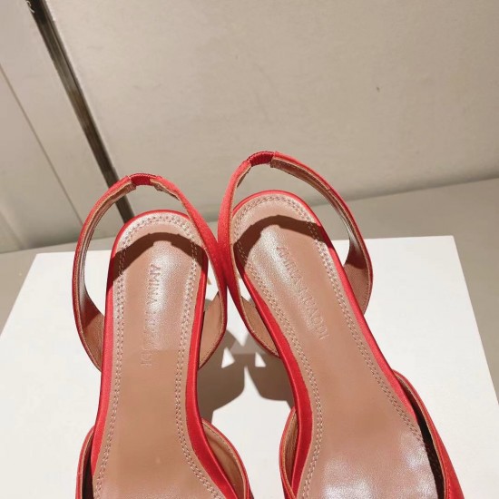 Amina Muaddi Rosie Sling Satin Pump Amina Muaddi Rosie Sling Satin Pump