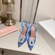 Amina Muaddi Begum Glass Crystal-embellished Pvc Slingback Amina Muaddi Begum Glass Crystal-embellished Pvc Slingback