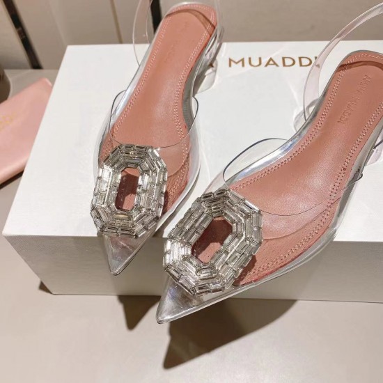 Amina Muaddi Rosie Glass Sling Amina Muaddi Rosie Glass Sling