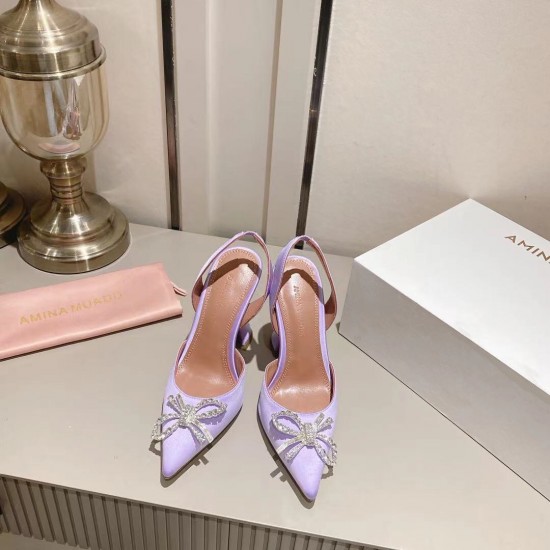 Amina Muaddi Rosie Sling Satin Pump Amina Muaddi Rosie Sling Satin Pump