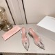 Amina Muaddi Rosie Glass Sling Amina Muaddi Rosie Glass Sling