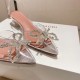 Amina Muaddi Rosie Glass Sling Amina Muaddi Rosie Glass Sling