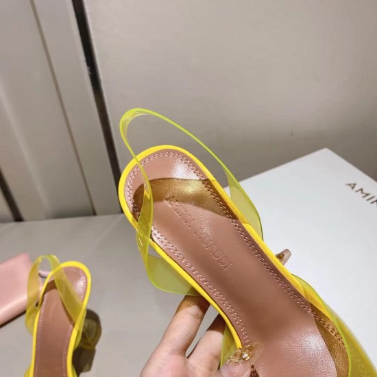 Amina Muaddi Begum Glass Crystal-embellished Pvc Slingback Amina Muaddi Begum Glass Crystal-embellished Pvc Slingback
