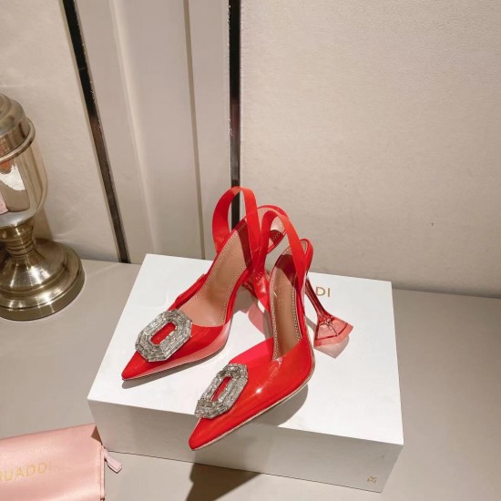 Amina Muaddi Begum Glass Crystal-embellished Pvc Slingback Amina Muaddi Begum Glass Crystal-embellished Pvc Slingback