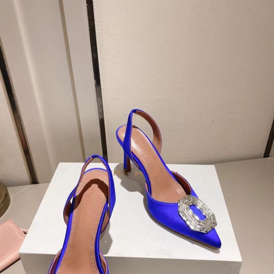 Amina Muaddi Rosie Sling Satin Pump Amina Muaddi Rosie Sling Satin Pump