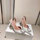 Amina Muaddi Rosie Sling Satin Pump Amina Muaddi Rosie Sling Satin Pump