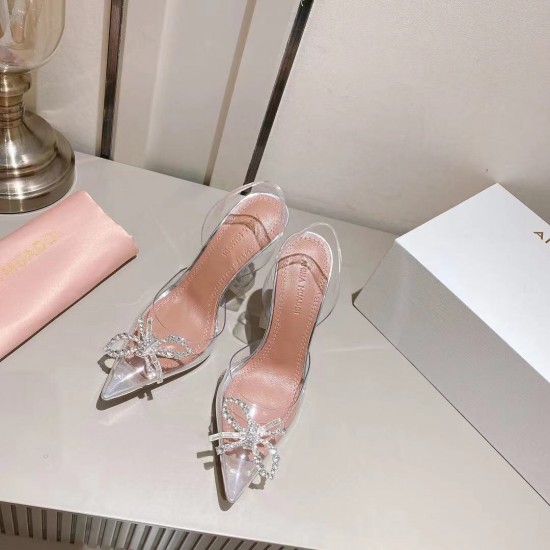 Amina Muaddi Rosie Glass Sling Amina Muaddi Rosie Glass Sling