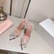 Amina Muaddi Rosie Glass Sling Amina Muaddi Rosie Glass Sling