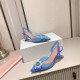 Amina Muaddi Begum Glass Crystal-embellished Pvc Slingback Amina Muaddi Begum Glass Crystal-embellished Pvc Slingback