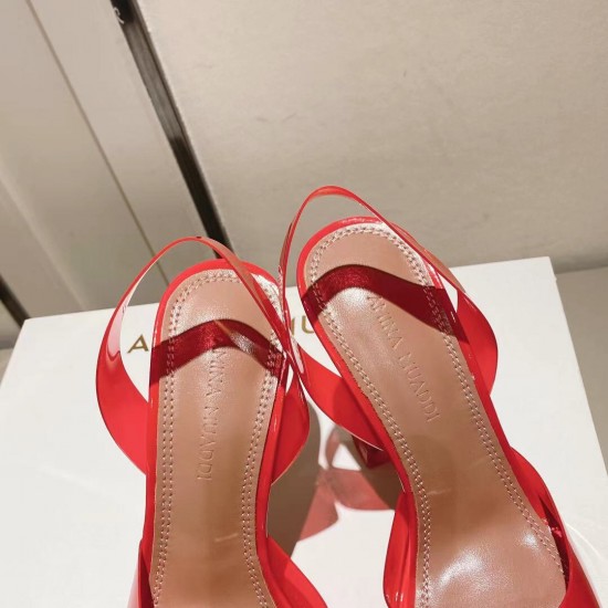 Amina Muaddi Begum Glass Crystal-embellished Pvc Slingback Amina Muaddi Begum Glass Crystal-embellished Pvc Slingback