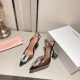 Amina Muaddi Begum Glass Crystal-embellished Pvc Slingback