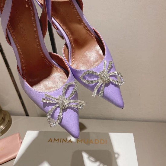 Amina Muaddi Rosie Sling Satin Pump Amina Muaddi Rosie Sling Satin Pump