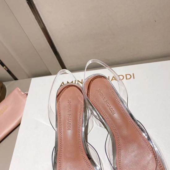 Amina Muaddi Rosie Glass Sling Amina Muaddi Rosie Glass Sling