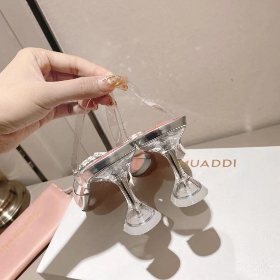 Amina Muaddi Rosie Glass Sling Amina Muaddi Rosie Glass Sling