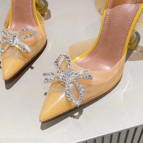 Amina Muaddi Begum Glass Crystal-embellished Pvc Slingback Amina Muaddi Begum Glass Crystal-embellished Pvc Slingback