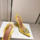 Amina Muaddi Begum Glass Crystal-embellished Pvc Slingback Amina Muaddi Begum Glass Crystal-embellished Pvc Slingback