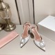 Amina Muaddi Rosie Sling Satin Pump Amina Muaddi Rosie Sling Satin Pump