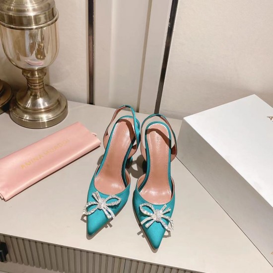 Amina Muaddi Rosie Sling Satin Pump Amina Muaddi Rosie Sling Satin Pump