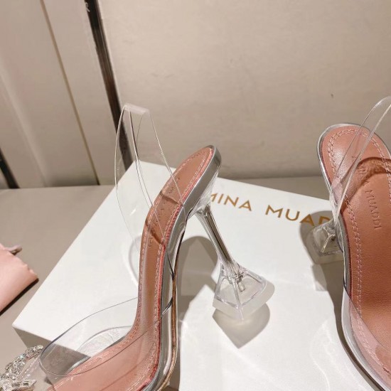 Amina Muaddi Rosie Glass Sling Amina Muaddi Rosie Glass Sling