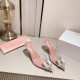 Amina Muaddi Rosie Glass Sling Amina Muaddi Rosie Glass Sling
