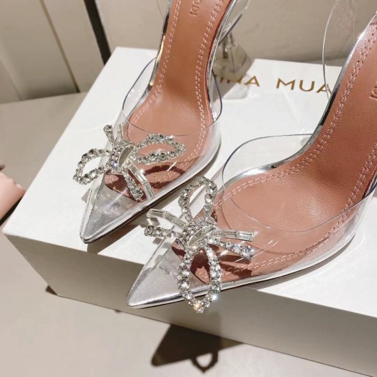 Amina Muaddi Rosie Glass Sling Amina Muaddi Rosie Glass Sling