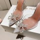 Amina Muaddi Rosie Glass Sling Amina Muaddi Rosie Glass Sling
