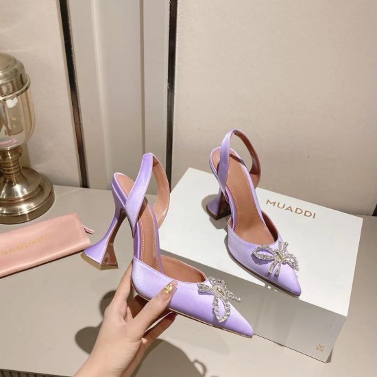 Amina Muaddi Rosie Sling Satin Pump Amina Muaddi Rosie Sling Satin Pump