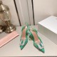 Amina Muaddi Begum Glass Crystal-embellished Pvc Slingback Amina Muaddi Begum Glass Crystal-embellished Pvc Slingback